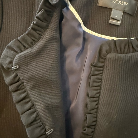 J. Crew Black Ruffled Jacket - Picture 3 of 4